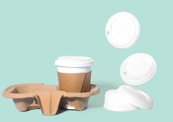 Biodegradable Lid (Black)| Fit Coffee Cups with 90mm Brim| Qty:1,000 - Image 3